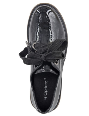 Cipriata L409AP Lace Up Patent Shoes